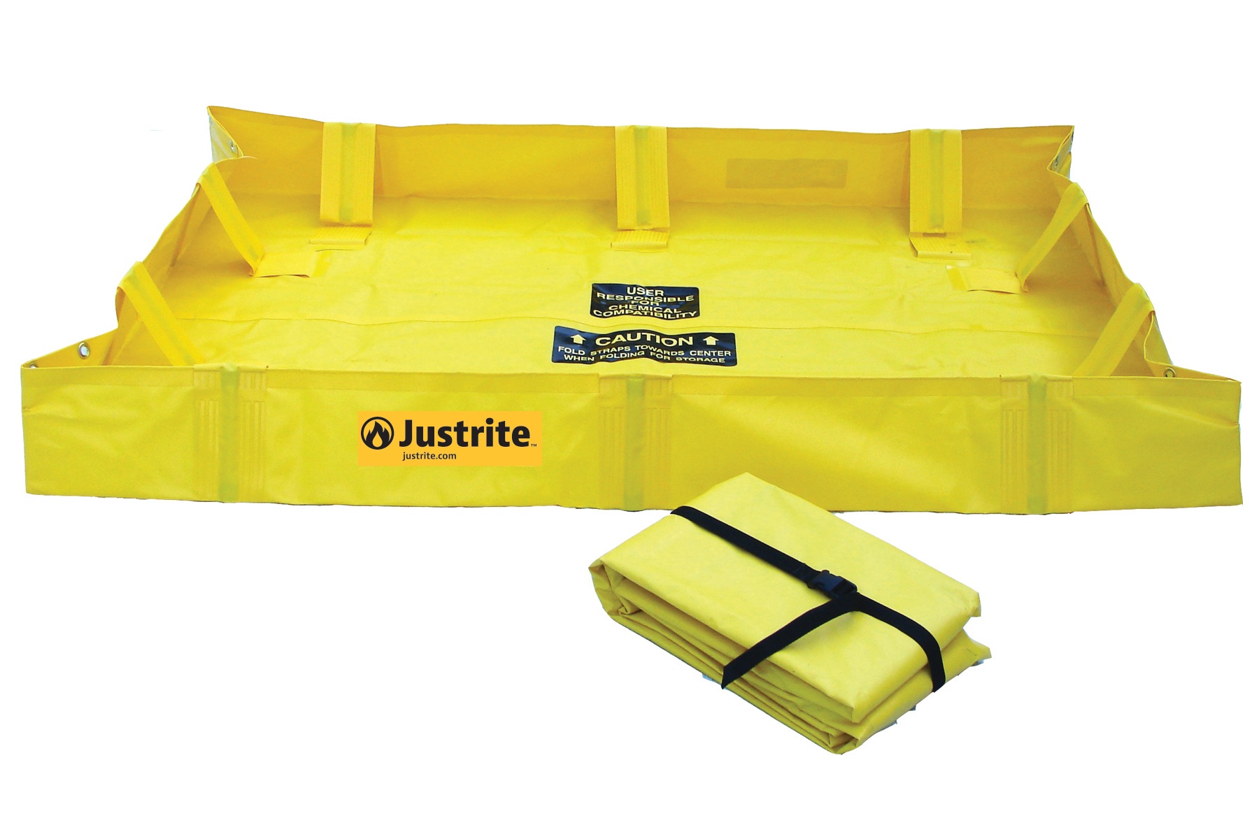 Justrite Berm, Lite QB 4'x4'x8"