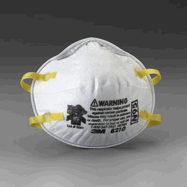 RESPIRATOR, DISPOSABLE,FILTER EFFICIENCY 95%