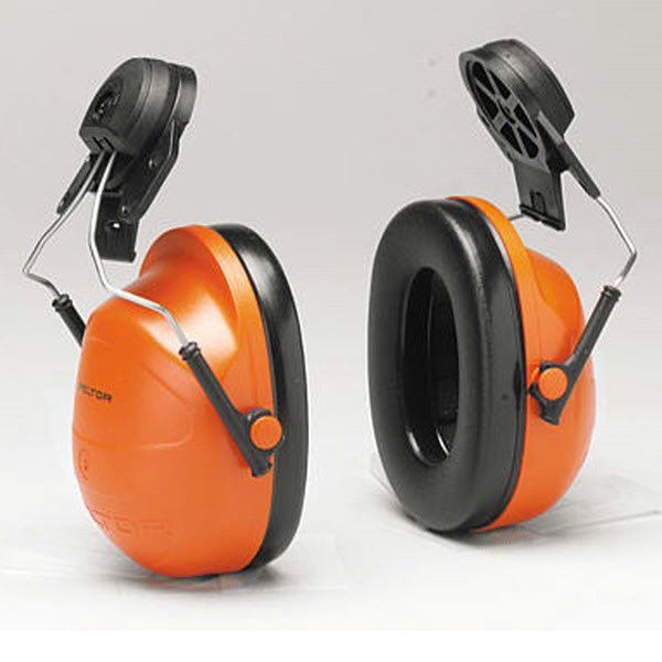 EARMUFF, DELUX HELMETATTACH, ORANGE, NRR 23DB