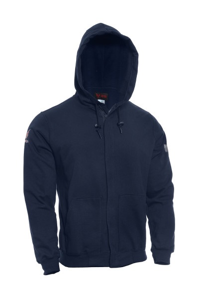 DRIFIRE FR Double Layer Full Zip Hoodie, Navy Blue