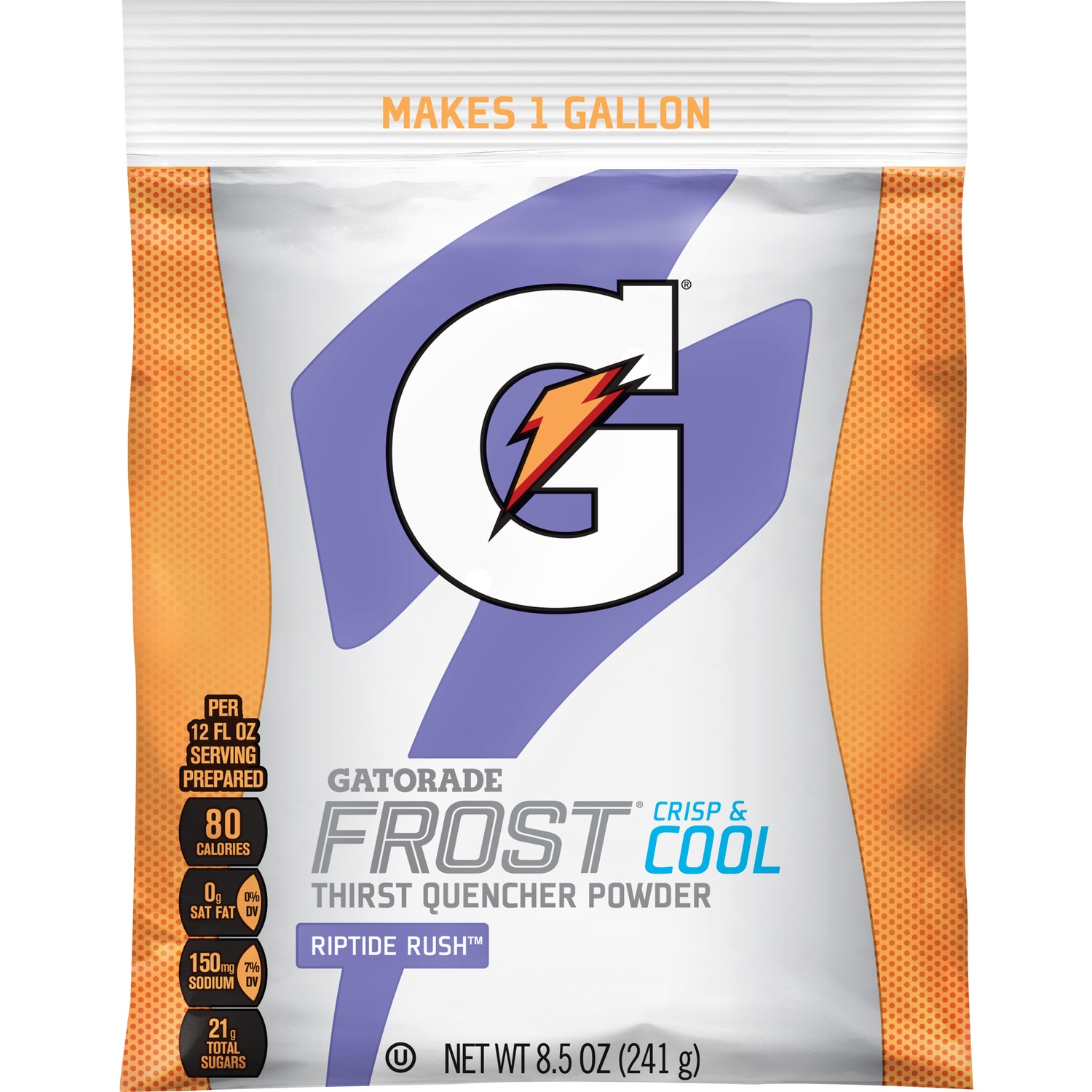 GATORADE, INSTANT POWDER, RIPTIDE RUSH, 1 GALLON YIELD, 40/PACK